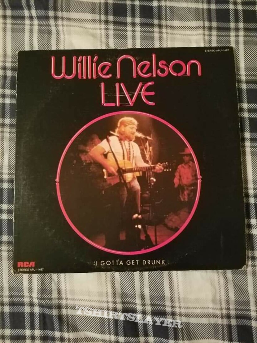 Willie Nelson &quot;Live : I Gotta Get Drunk&quot; Vinyl LP 1976