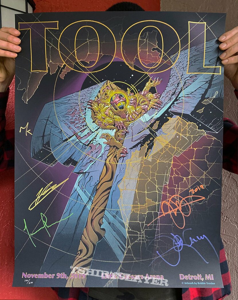 Tool (Robbie Trevino Tour Poster Pin) Based on the poster for November 9, 2019