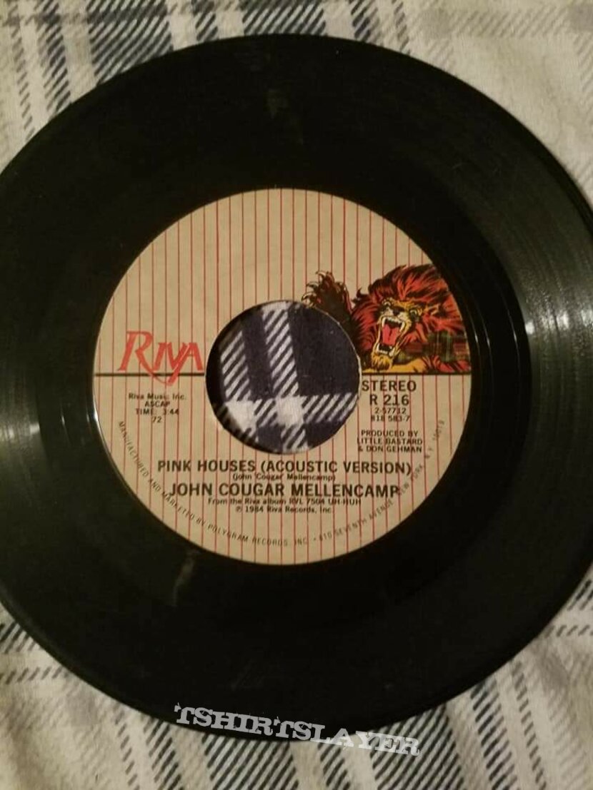 John Mellencamp &quot;Authority Song/Pink Houses (Acoustic)&quot; 7&quot; Vinyl Single 1984