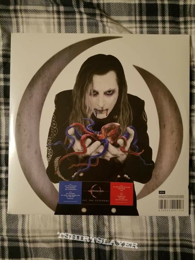 A Perfect Circle &quot;Eat The Elephant&quot; Blue and Red Vinyl 2018