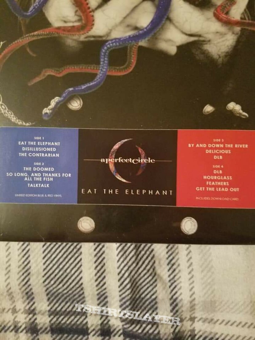 A Perfect Circle &quot;Eat The Elephant&quot; Blue and Red Vinyl 2018