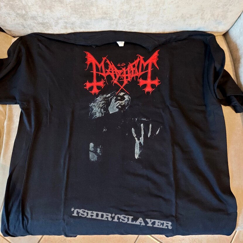 Mayhem &quot;Live in Liepzig&quot; t shirt red logo