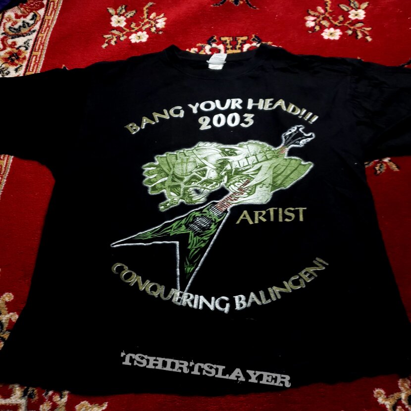 Destructor 2003 Bang Your Head Open Air Festival Artist Shirt 
