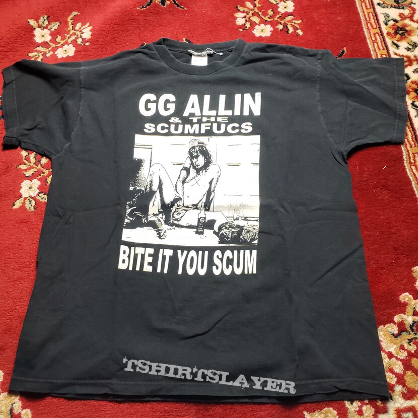 GG Allin Early 2000s GG Alin and the Scumfucs Shirt