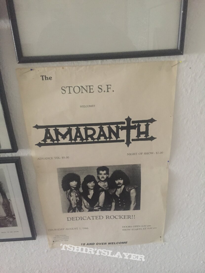 Amaranth Gig Poster 