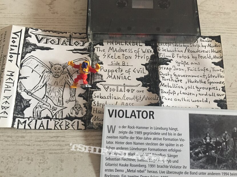 Violator Metal Rebel Demo Tape 1991