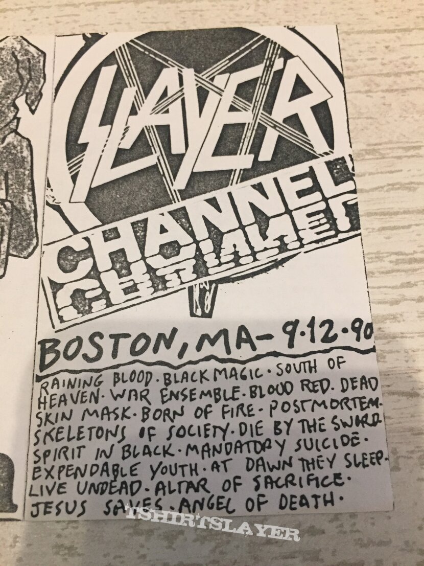 Slayer Old Live Tape 1990