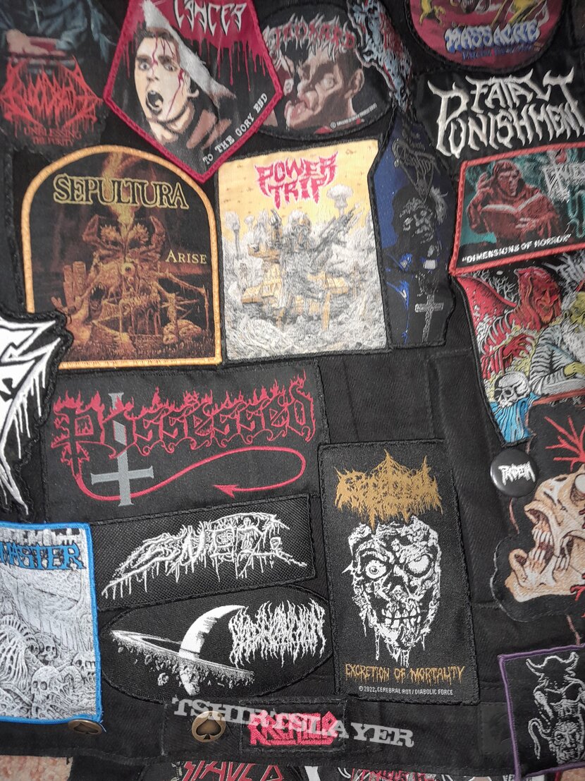 Death, Schizophrenia, Dying Fetus, Death Main battle jacket Battle ...