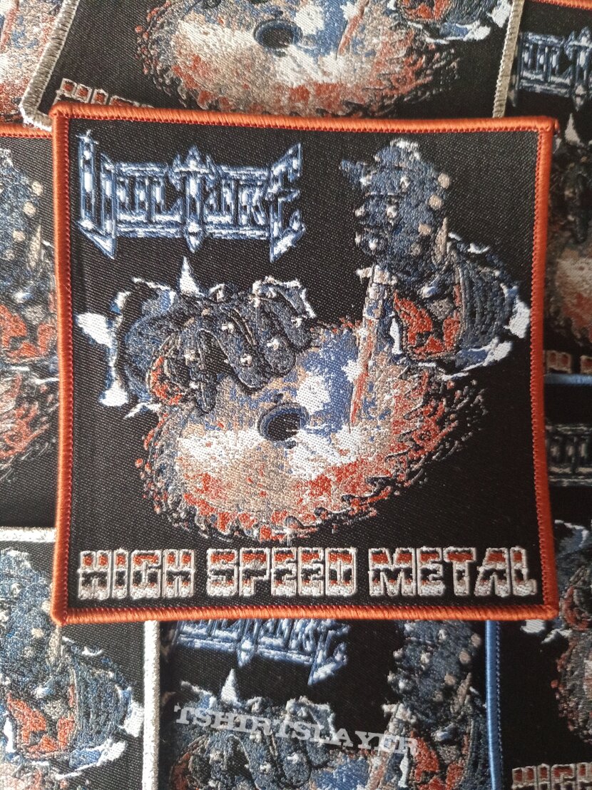 Vulture - High Speed Metal woven patch brown border Vulture - High Speed Metal woven patch brown border