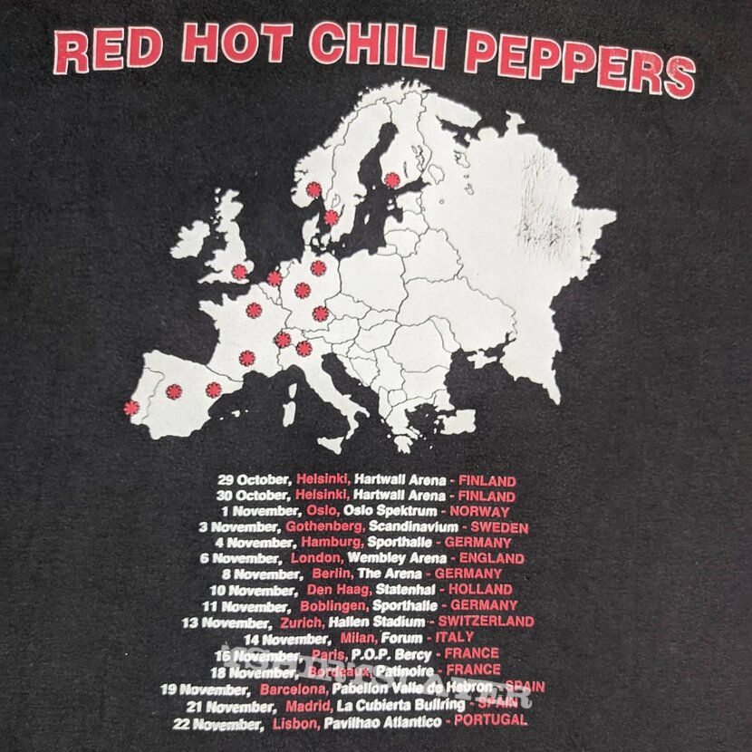 Red Hot Chilli Peppers 90&#039;s Red Hot Chili Peppers Abbey Road Tour Europe XL