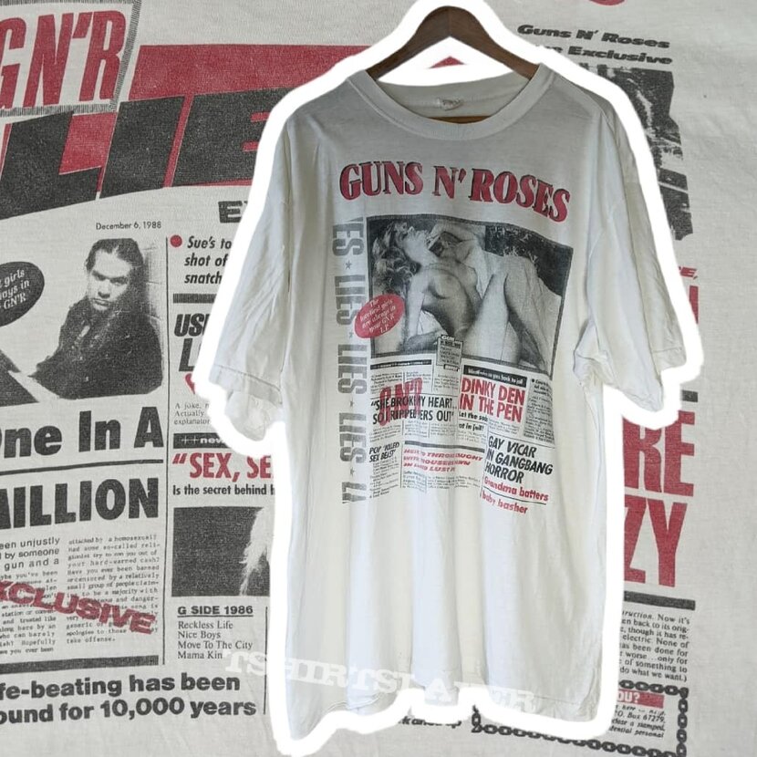 Guns N' Roses 1988 Guns N'Roses Lies Uncensored XL | TShirtSlayer TShirt  and BattleJacket Gallery