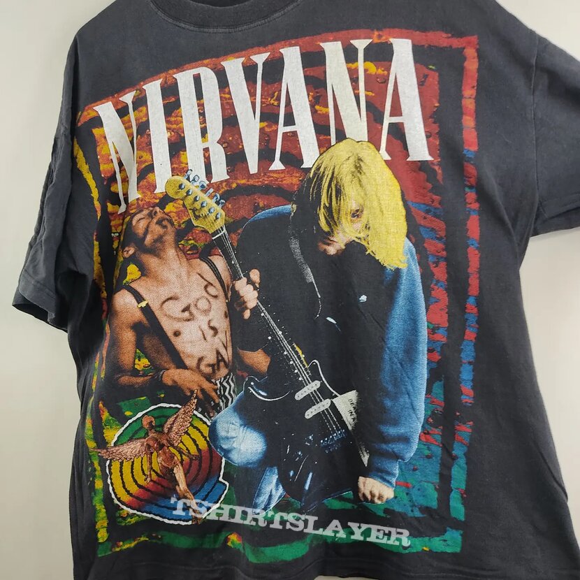 90's Nirvana Kurt Cobain In Utero XL | TShirtSlayer TShirt and ...