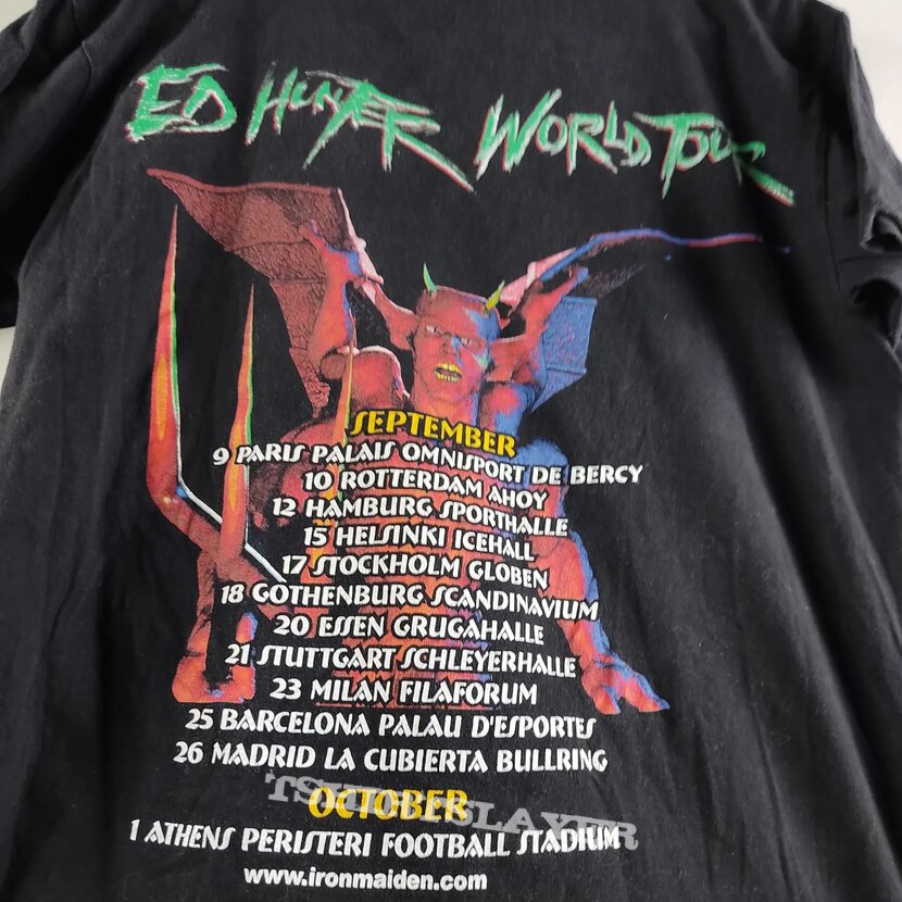 1999 Iron Maiden Ed Hunter World M | TShirtSlayer TShirt and 1999 Iron Maiden Ed Hunter World M | TShirtSlayer TShirt and