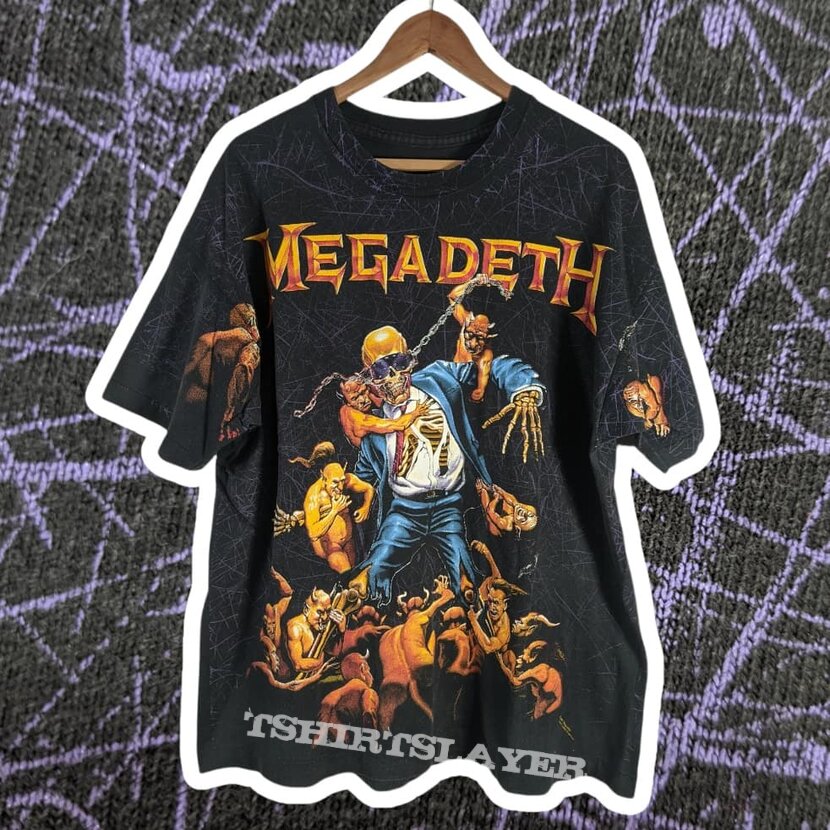 1991 Megadeth All Over XL | TShirtSlayer TShirt and BattleJacket Gallery