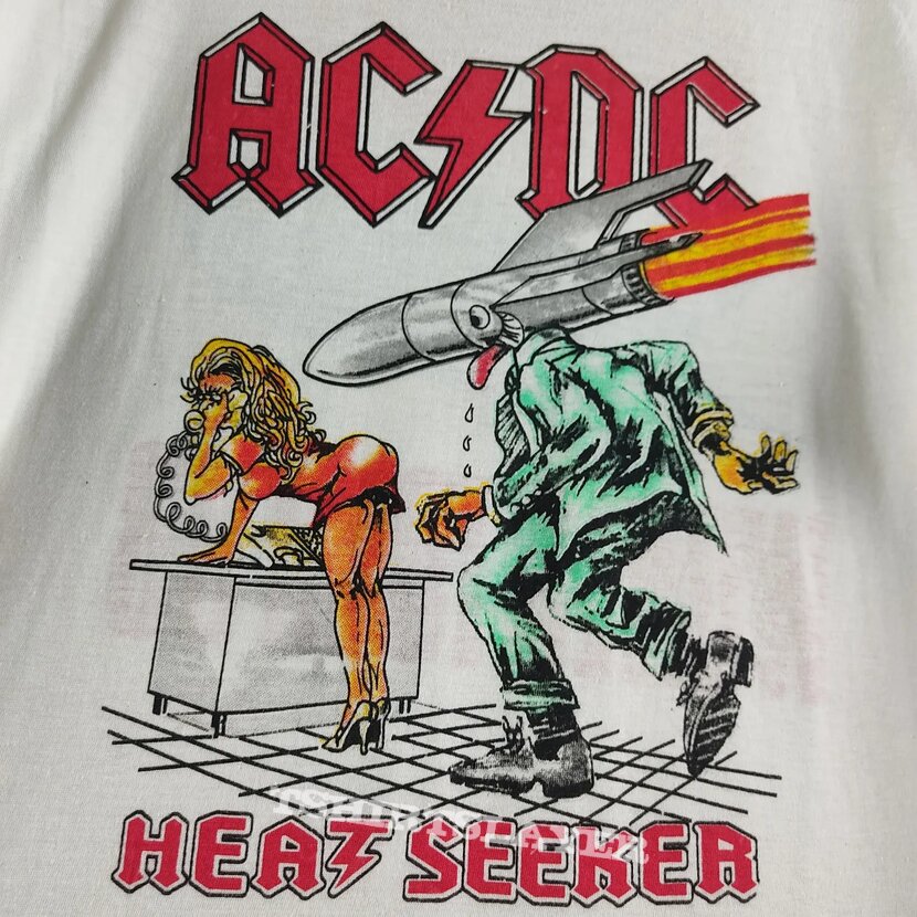 AC/DC 1988 Acdc heat seeker world tour 88 L | TShirtSlayer TShirt and  BattleJacket Gallery