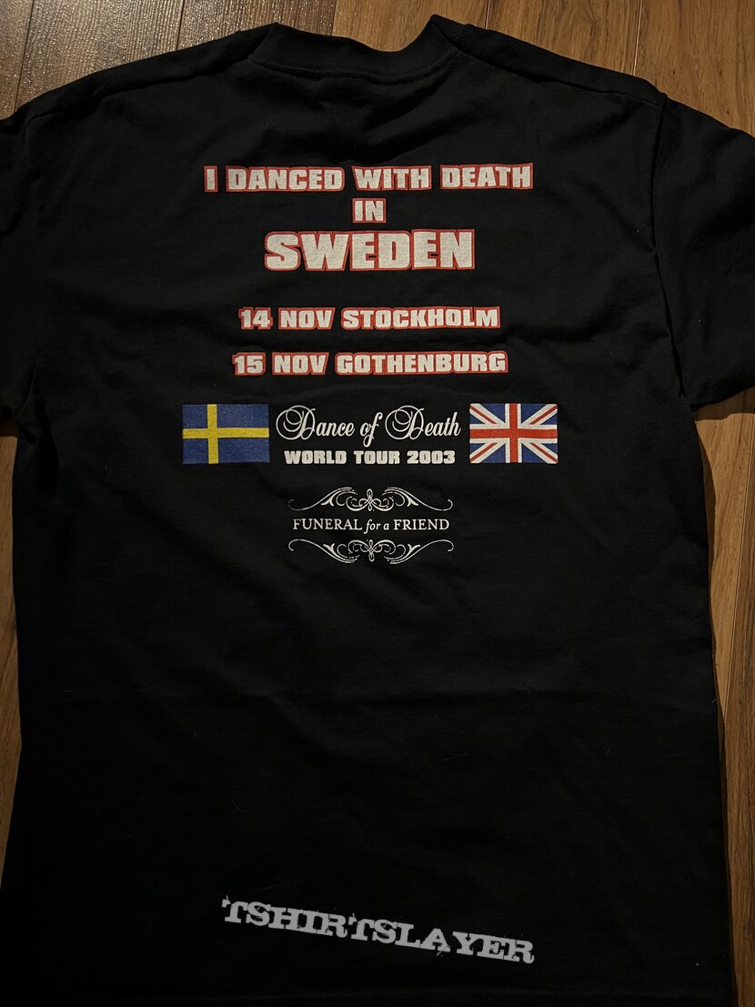 Iron Maiden Dance Of Death Sweden Event Shirt 2003