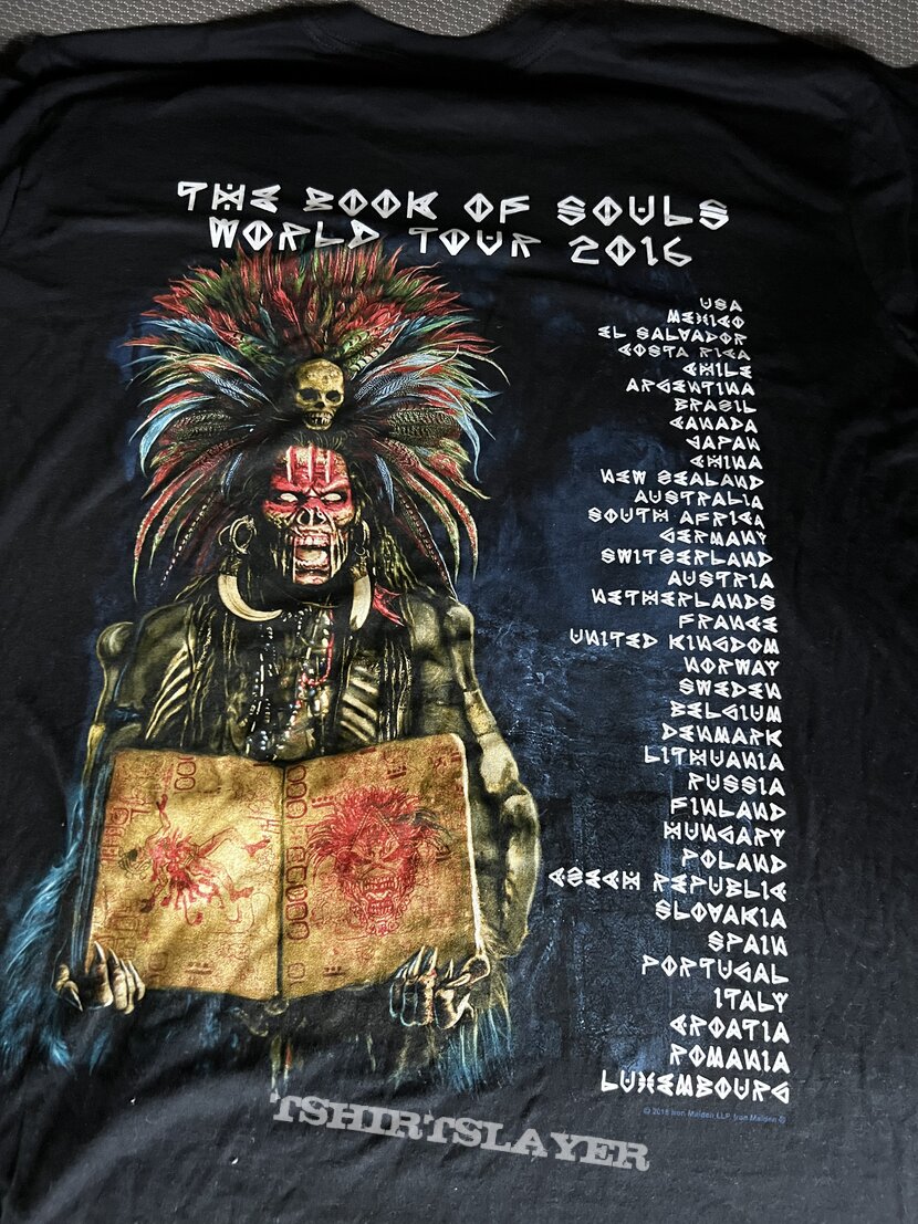 Iron Maiden The Book Of Souls World Tour Shirt 2016