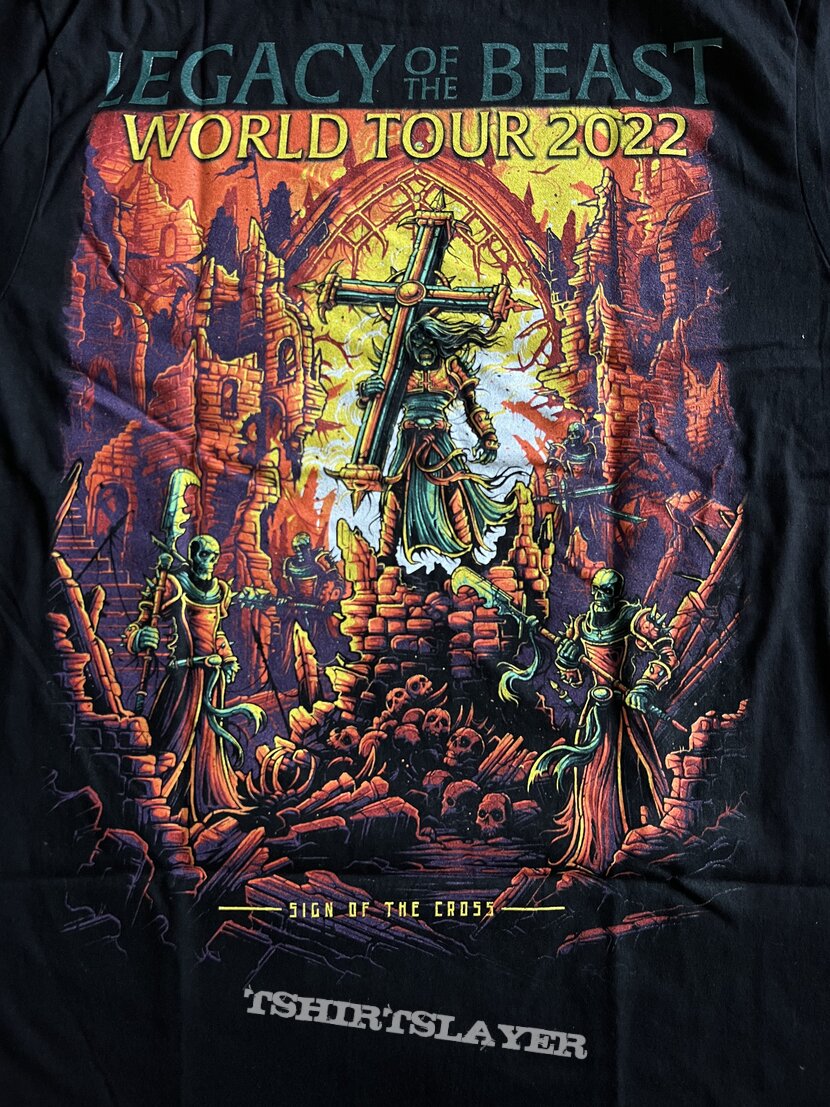 Iron Maiden Legacy Of The Beast/The Writing On The Wall Tour Shirt 2022