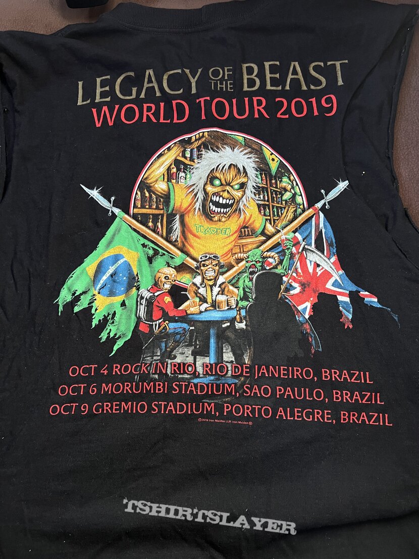 Iron Maiden Legacy Of The Beast Brazil Event Shirt 2019