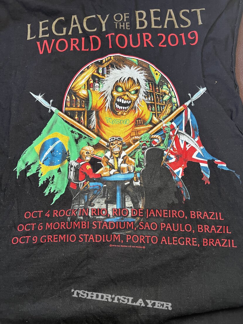 Iron Maiden Legacy Of The Beast Brazil Event Shirt 2019