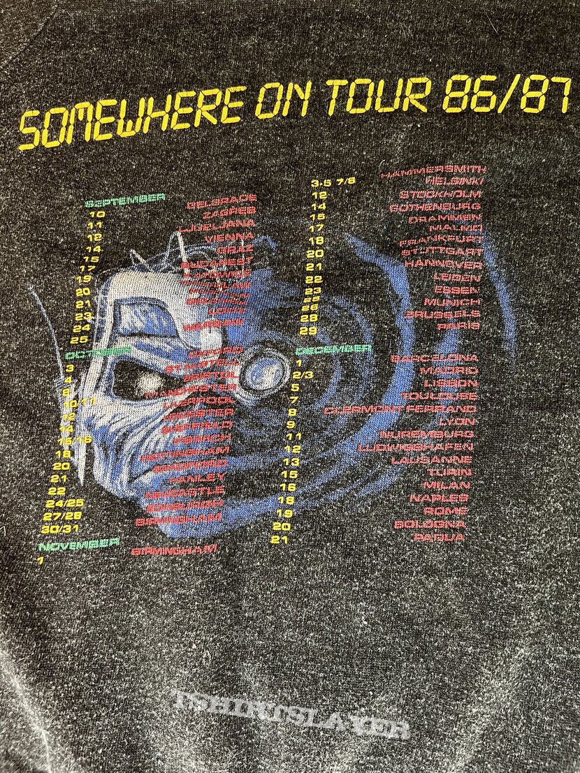 Iron Maiden Somewhere On Tour Sweater 1986/87