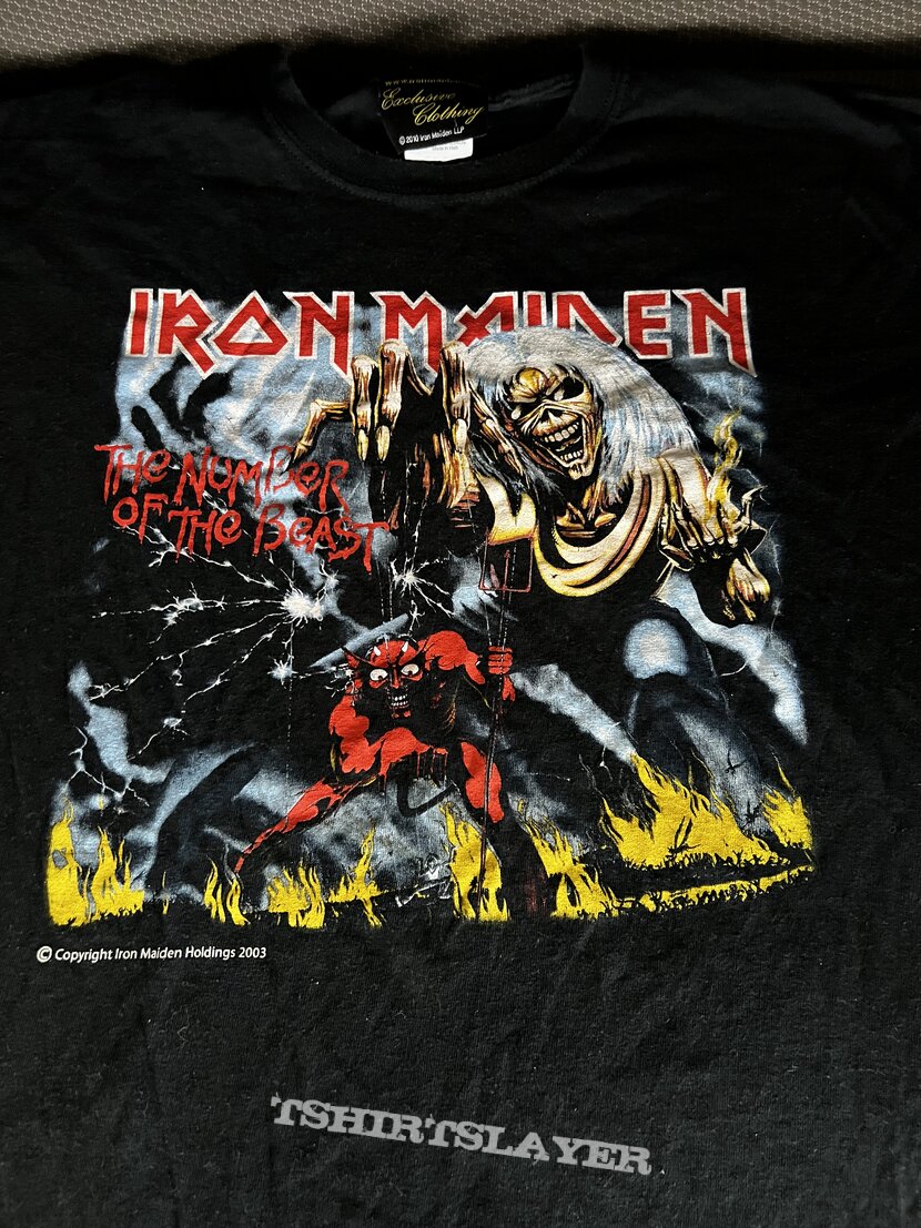 Iron Maiden The Number Of The Beast Shirt 2002