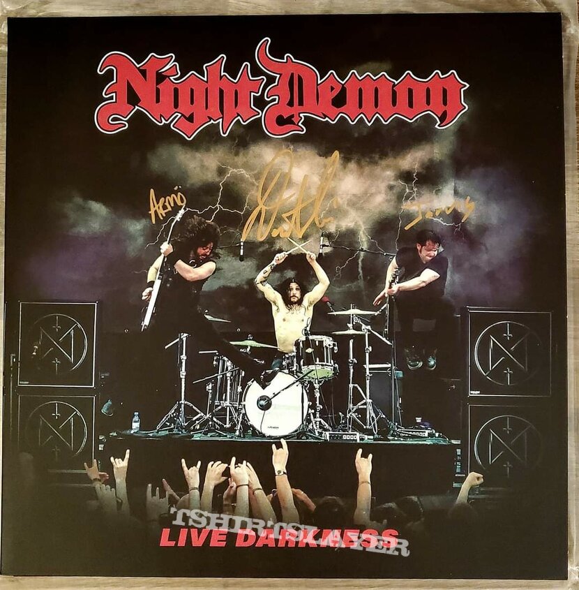 Night Demon signed album 