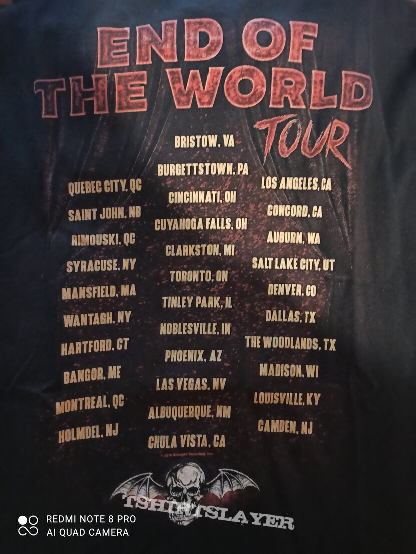 Avenged Sevenfold tour 2018