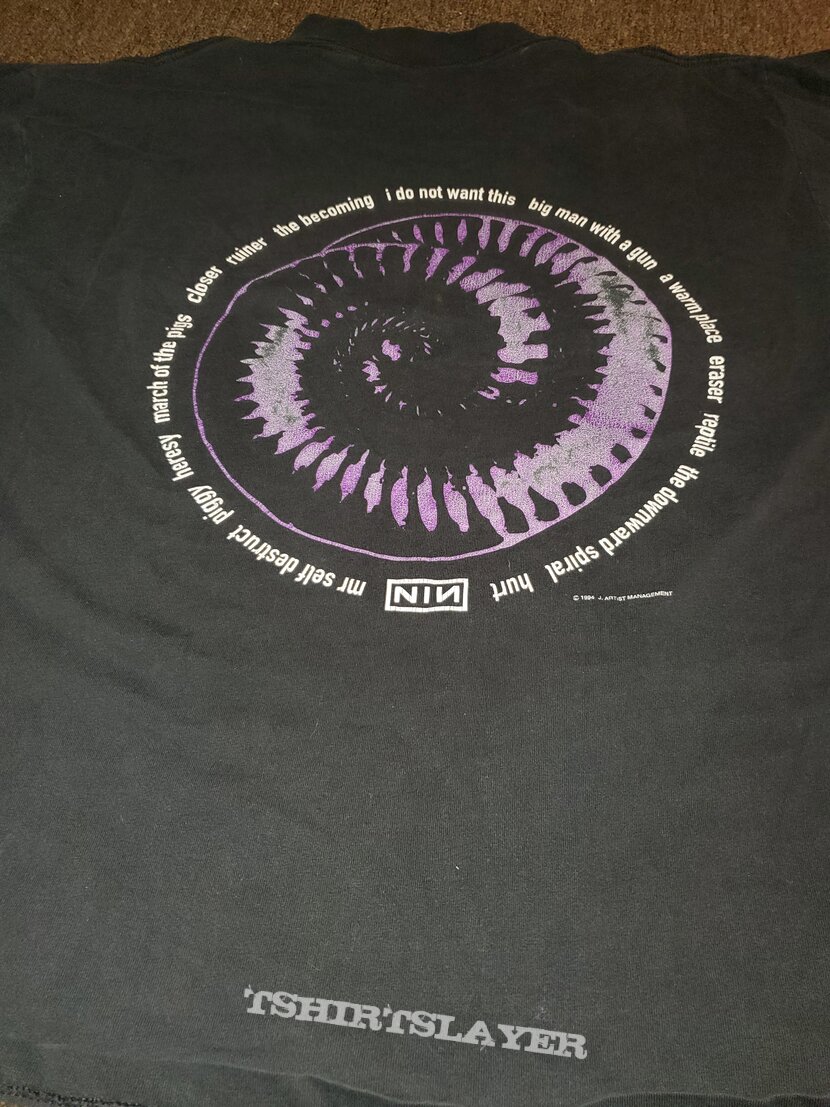 Nine Inch Nails The Downward Spiral (Embroidered) | TShirtSlayer TShirt and BattleJacket Gallery Nine Inch Nails The Downward Spiral (Embroidered) | TShirtSlayer TShirt and BattleJacket Gallery
