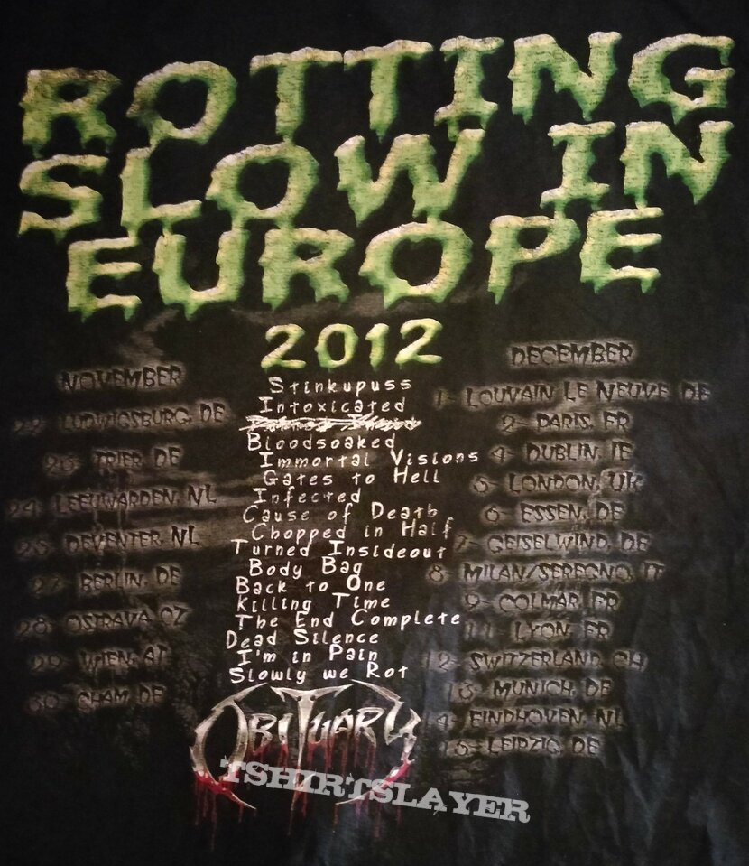 Obituary : Rotting Slow In Europe 2012