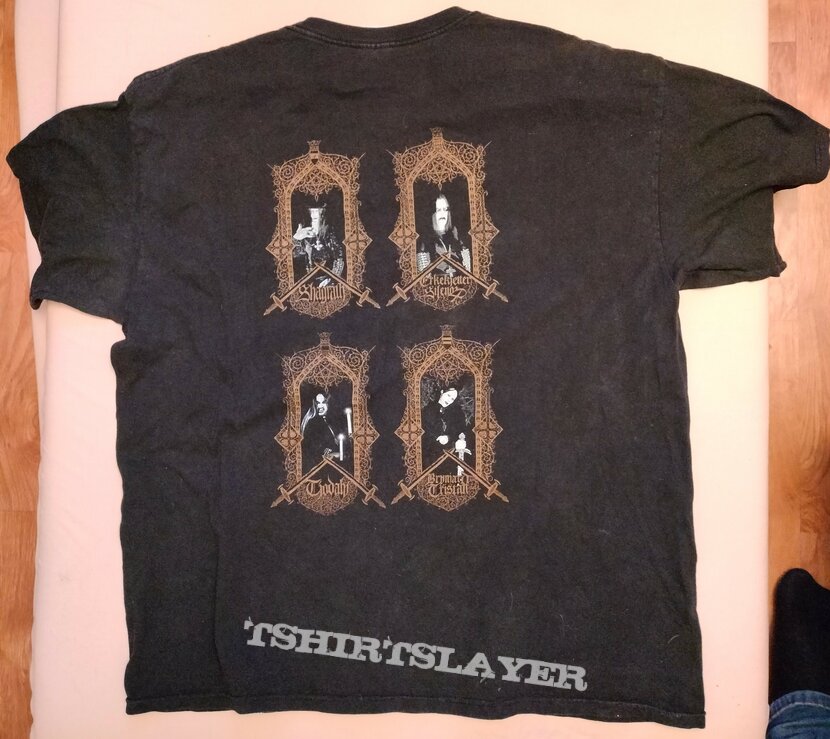 Very Rare Dimmu Borgir Eonian Shagrath Double-Sided T-Shirt Black