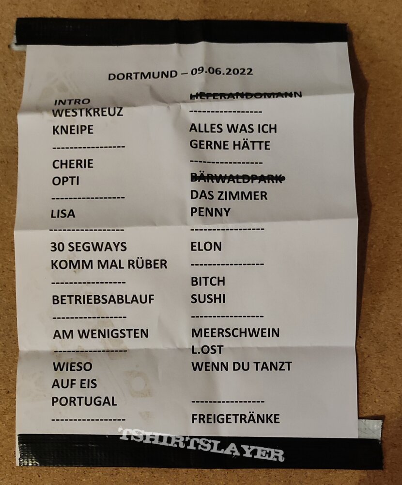 Von Wegen Lisbeth Setlist - 09.06.2022