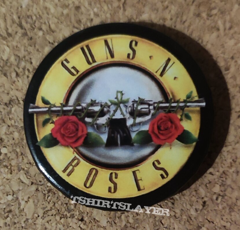 Guns N&#039; Roses Button - Bullet Logo