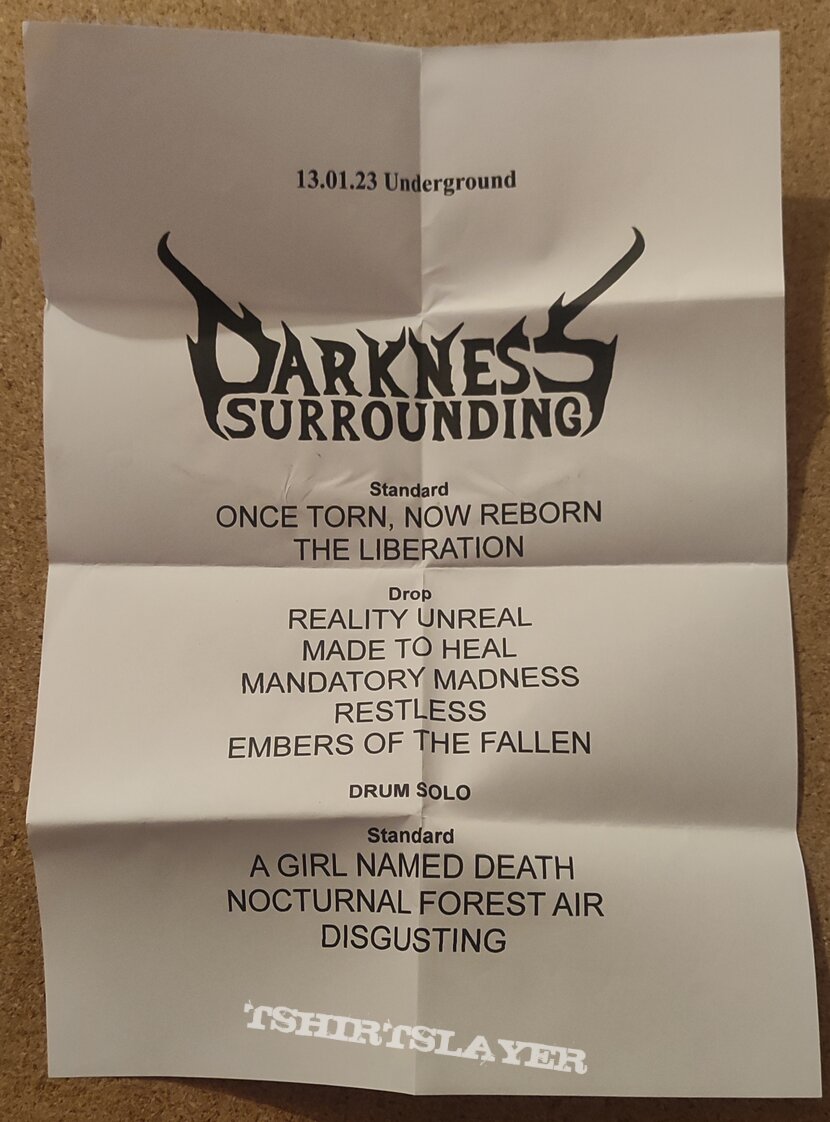 Darkness Surrounding Setlist - January 13th 2023