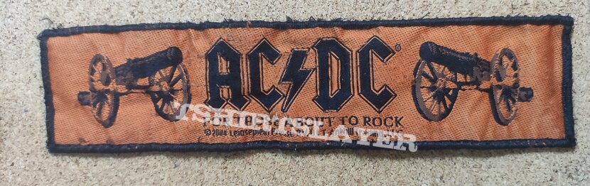 AC/DC Patch - For Those About To Rock Stripe