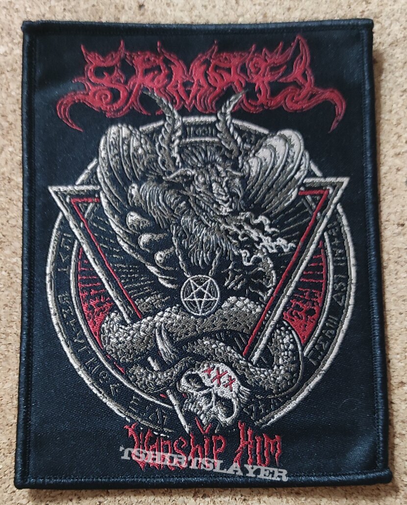 Samael, Samael Patch - Worship Him Patch (Nunslayer's) | TShirtSlayer