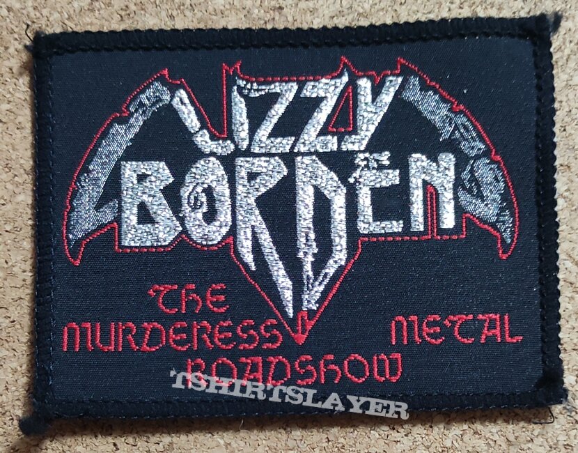 Lizzy Borden Patch - The Murderess Metal Roadshow