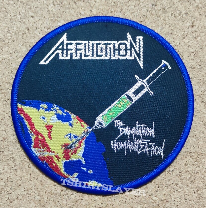 Affliction Patch - The Damnation Of Humanization | TShirtSlayer