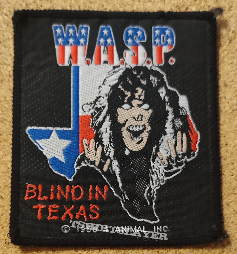 W.A.S.P. Patch - Blind In Texas
