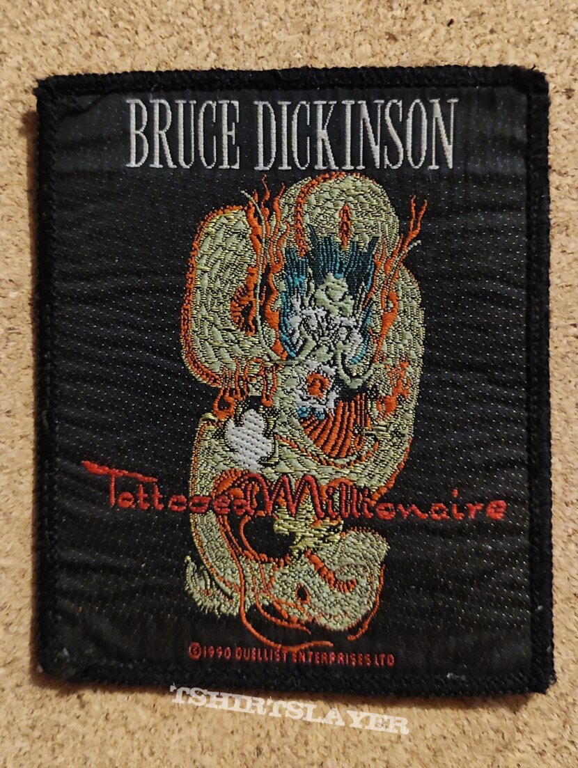 Bruce Dickinson Patch - Tattooed Millionaire