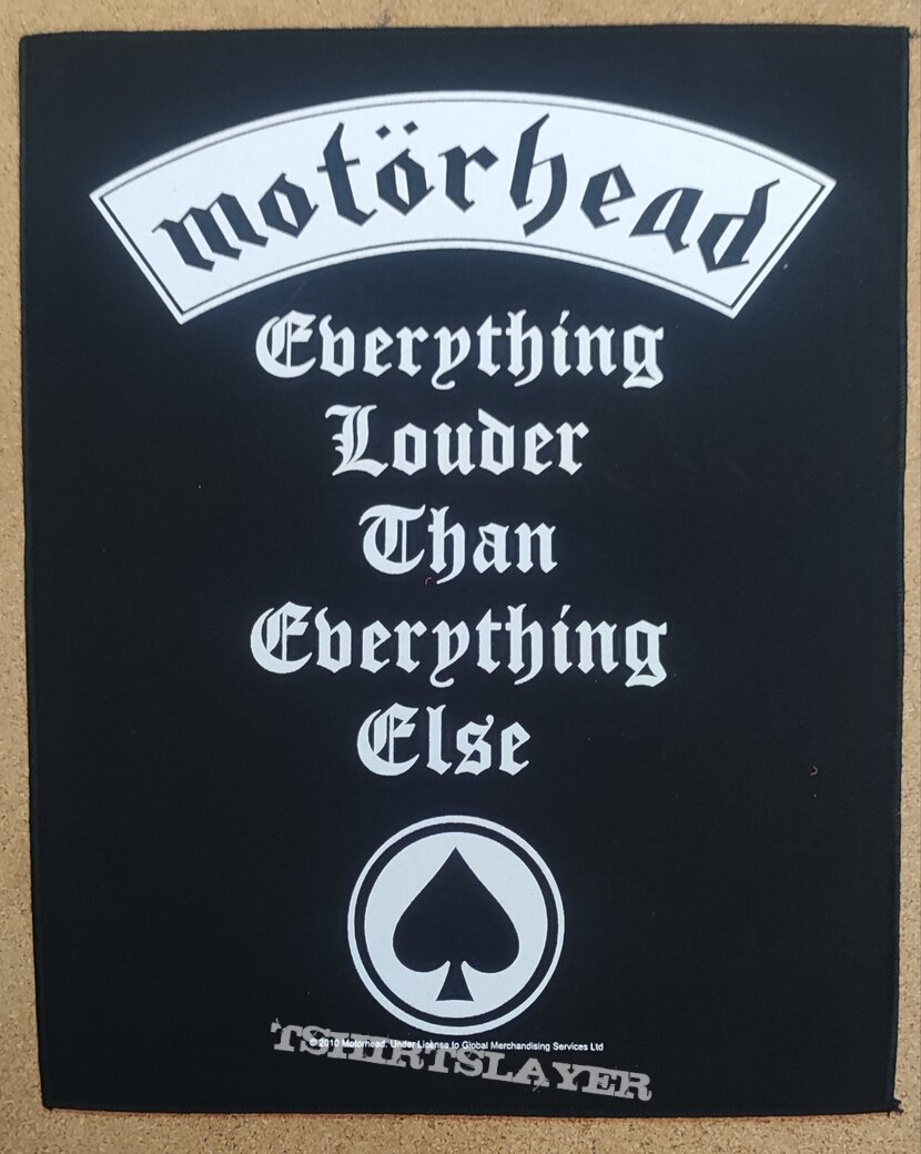 Motörhead Backpatch - Everything Louder Than Everything Else