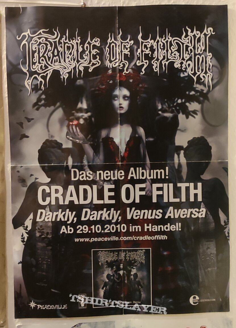 Cradle Of Filth Poster - Darkly, Darkly, Venus Aversa