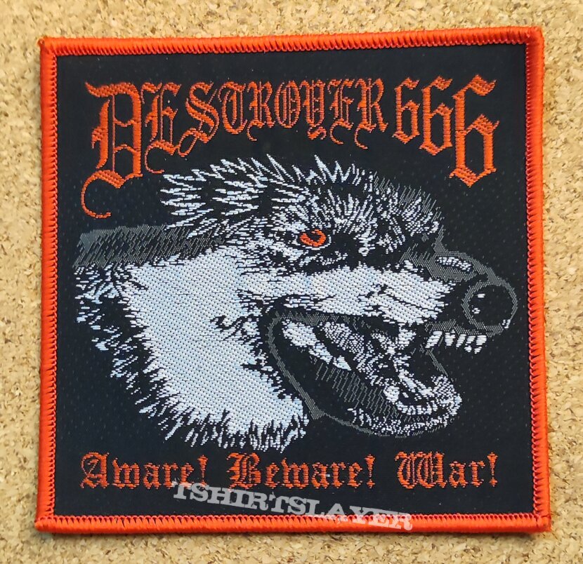 Deströyer 666 Patch - Aware! Beware! War!