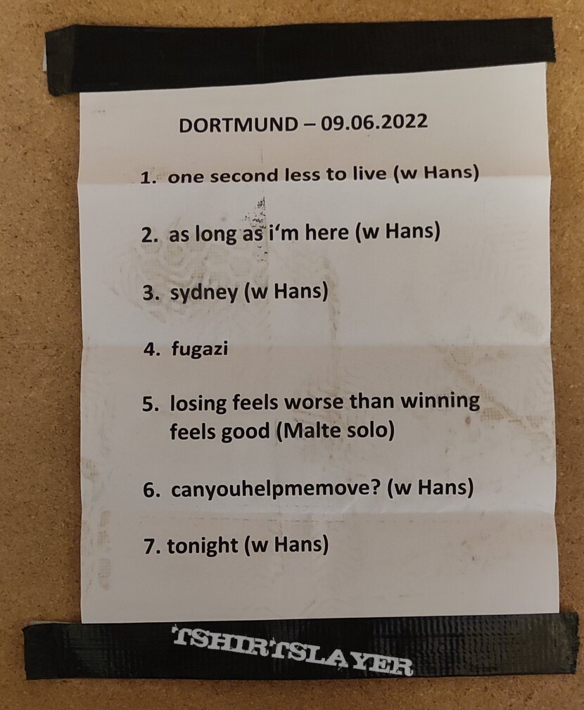 Beachpeople Setlist - Dortmund 09.06.2022