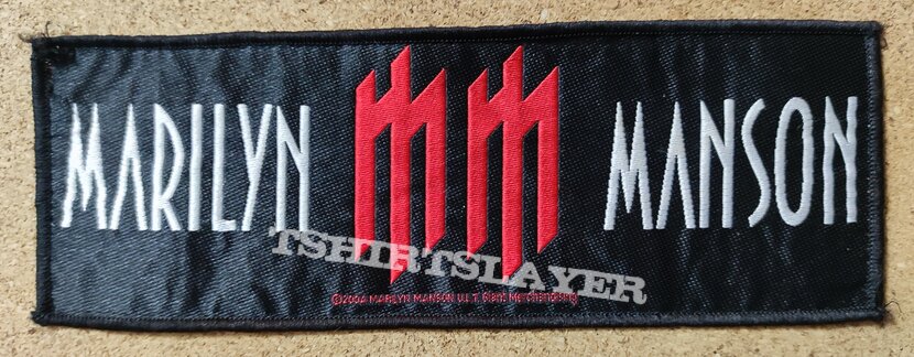 Marilyn Manson Patch - Logo Stripe 