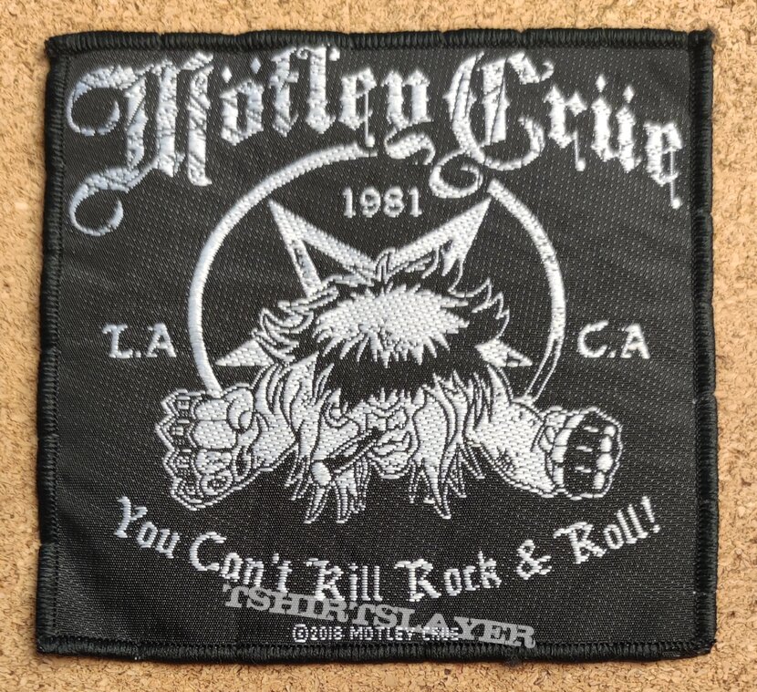 Mötley Crüe Patch - You Can&#039;t Kill Rock &amp; Roll