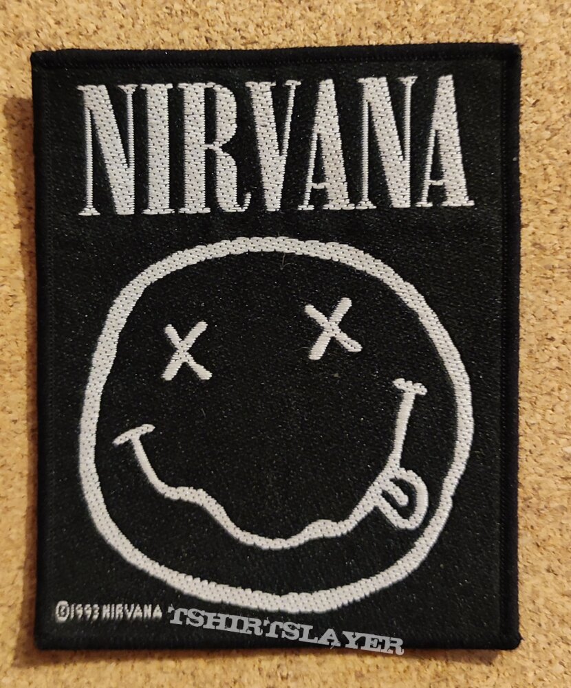 Nirvana Patch - White Smiley 