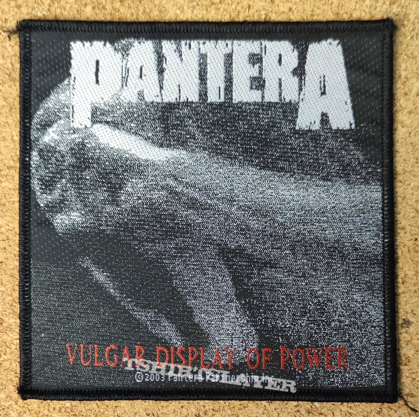 Pantera Patch - Vulgar Display Of Power