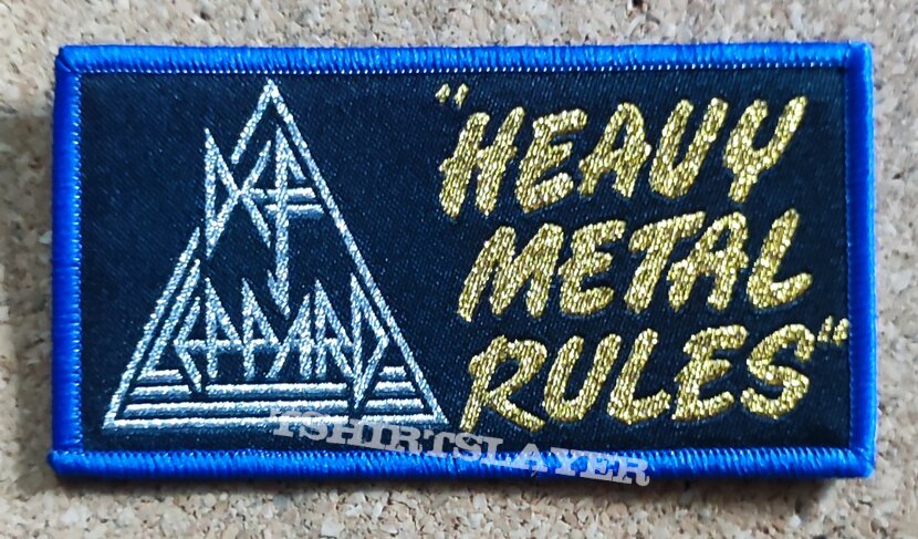 Def Leppard Patch - Heavy Metal Rules
