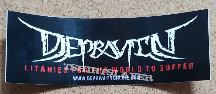 Depravity Sticker - Logo